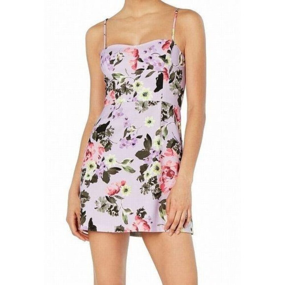 French Connection Whisper Light Dress Floral Sweetheart Neckline Size 12 New